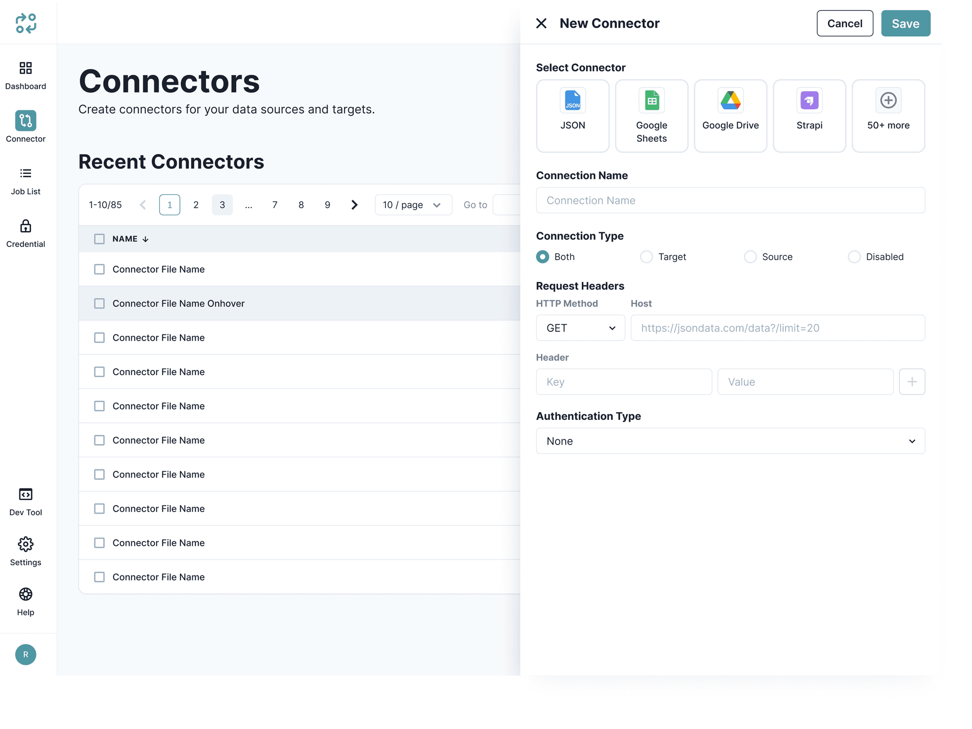 ContentMesh connectors overview showing multiple platforms