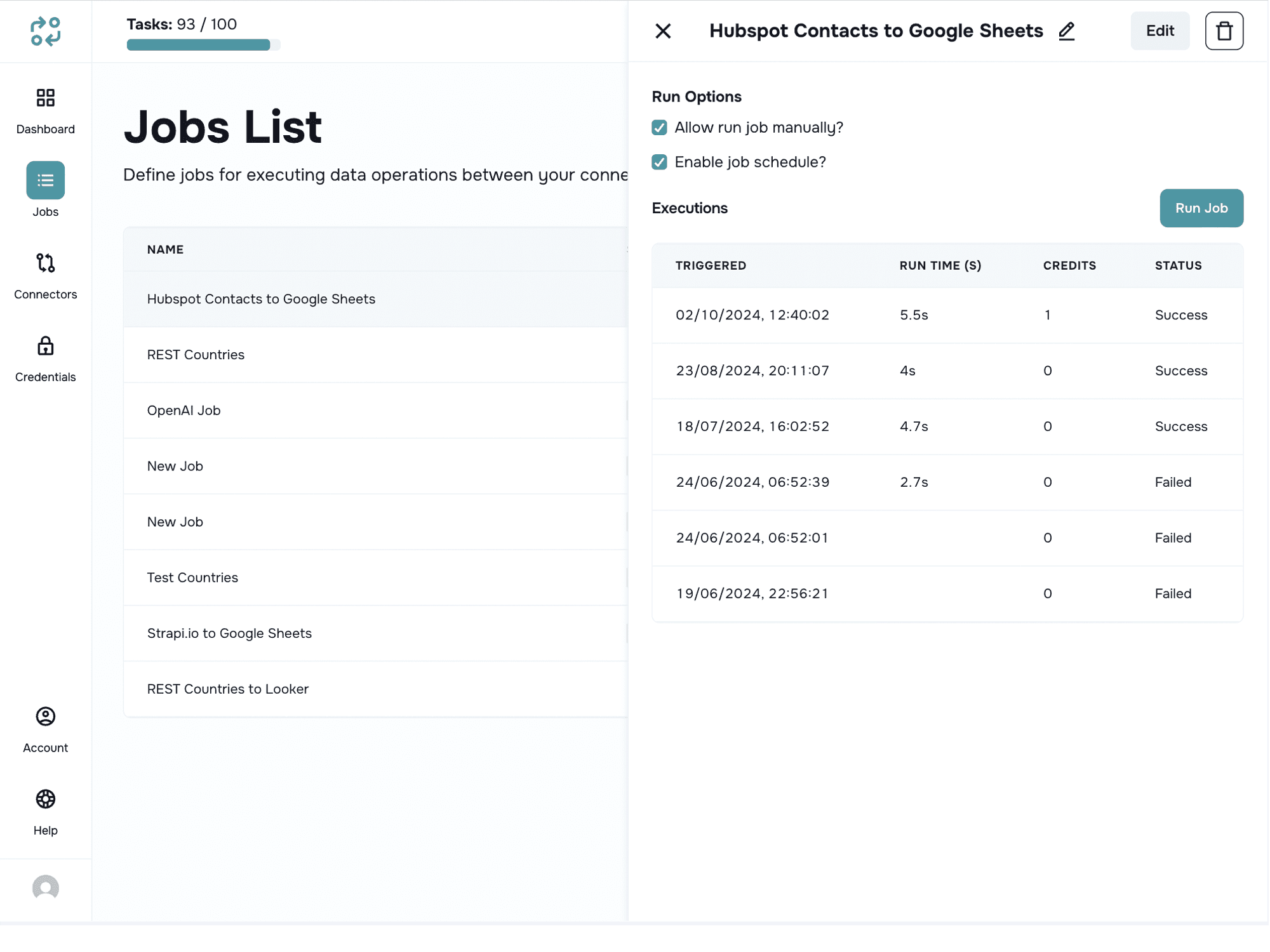 A screenshot of the ContentMesh Bulk Data Processing screen